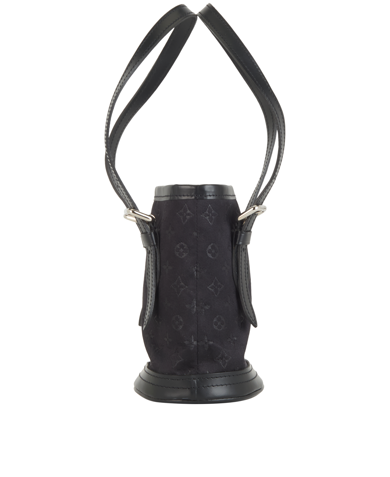 Mini Bucket Bag, &pound;350, Handbags, Black, Canvas, Bottom view